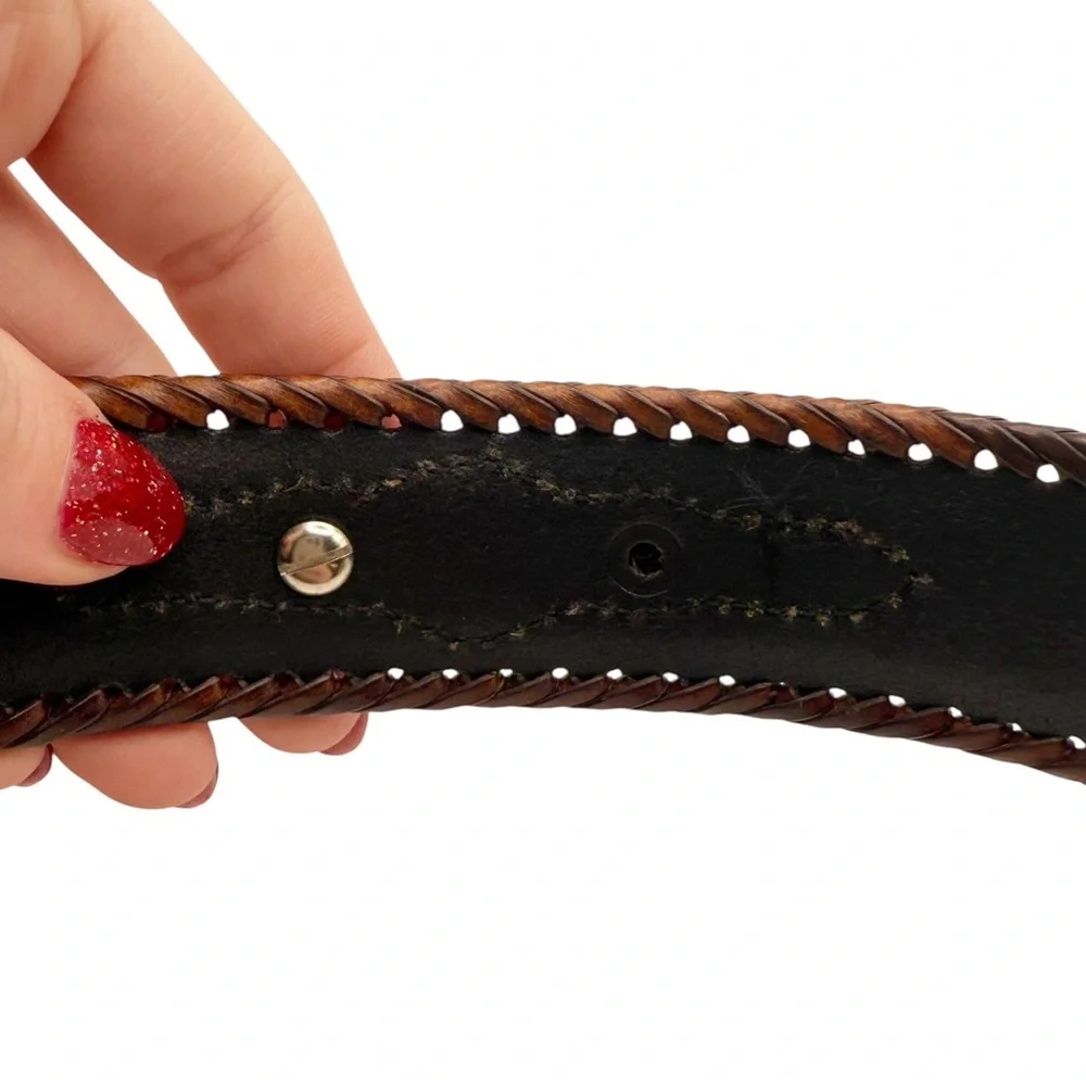Nocona Women’s Leather‎ Braided Western Cowgirl Belt size 38